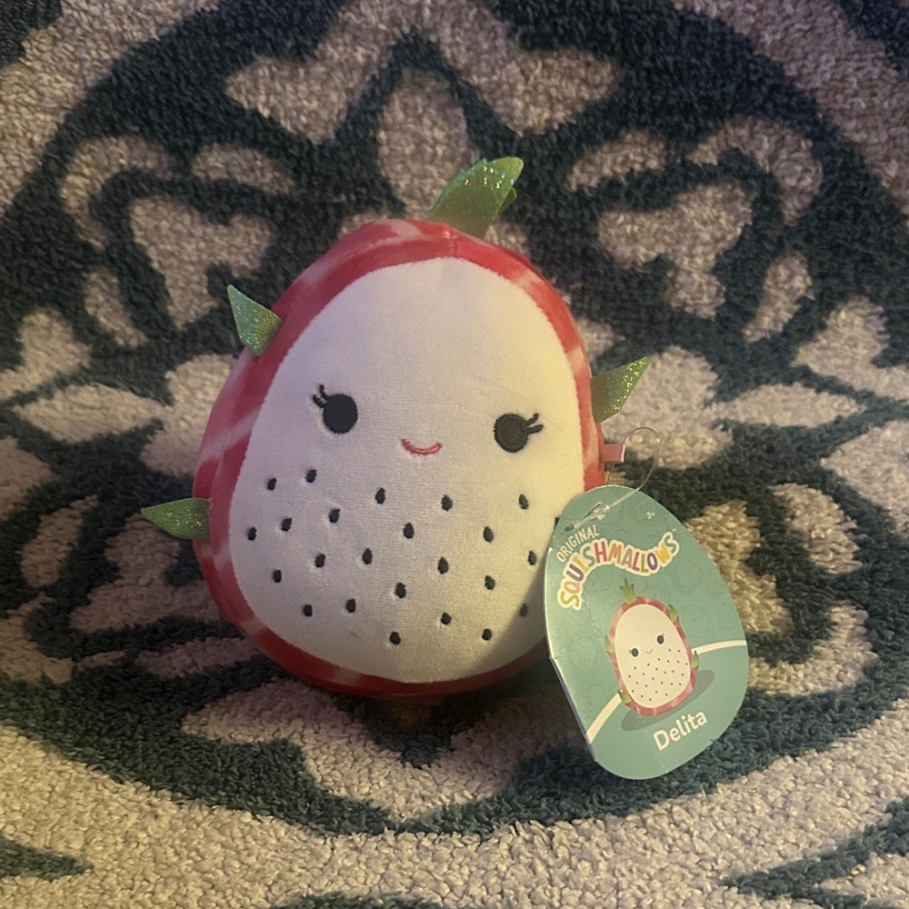 Squishmallows Delita Red and White Plush